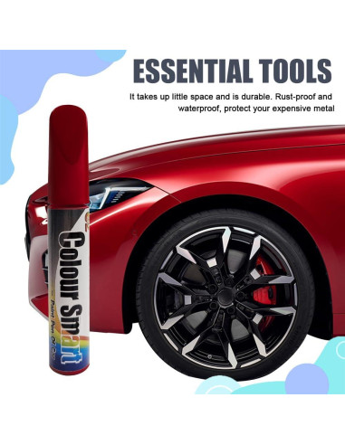 Bolígrafo de Pintura de Retoque QZTYTY 30ml Rojo para Coches