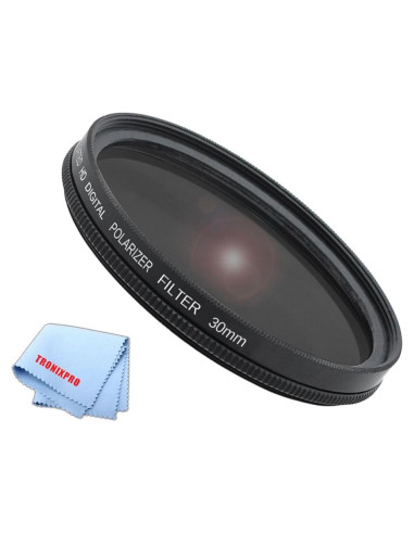 Filtro Polarizado HD 30mm Tronixpro + Paño Microfibra