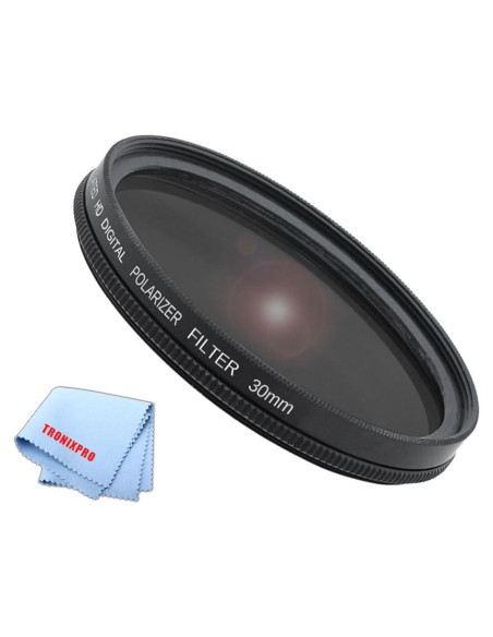 Filtro Polarizado HD 30mm Tronixpro + Paño Microfibra