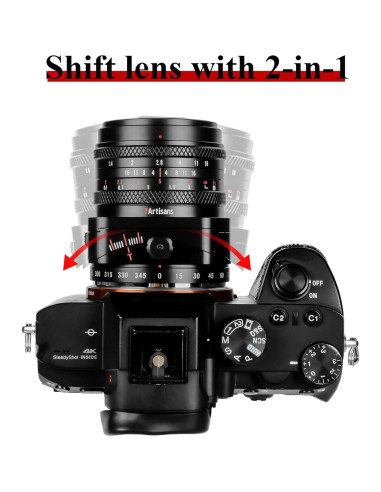 Lente Tilt-Shift 7artisans 50mm F1.4 para Fuji X