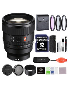 Lente Sony FE 85mm f/1.4 GM II con Kit de Filtros 77mm