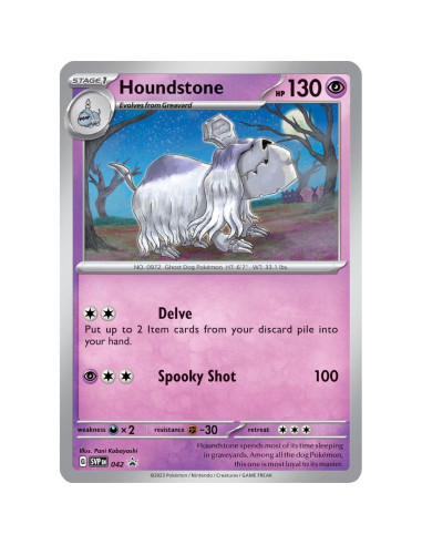 Paquete de 3 Sobres Pokémon TCG Escarlata y Púrpura Houndstone
