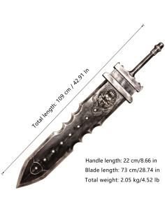 Espada de Cosplay 2B Beastbane PVC 109 cm - lkjad 2