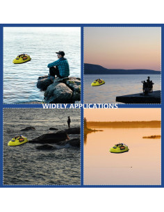 Barco de Cebo RC SINJEE con GPS 2kg y Doble Batería 2