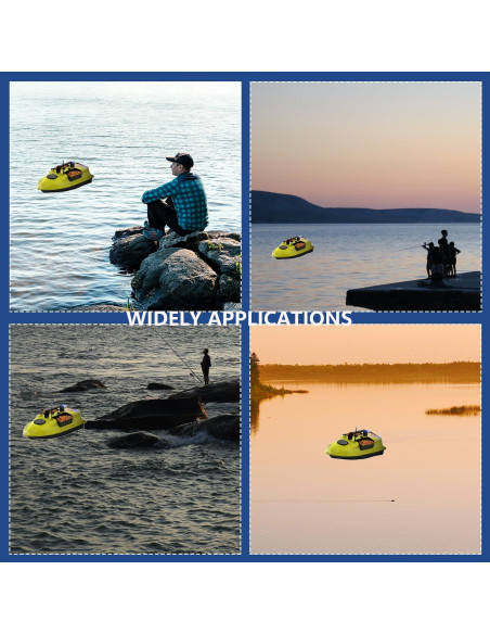 Barco de Cebo RC SINJEE con GPS 2kg y Doble Batería