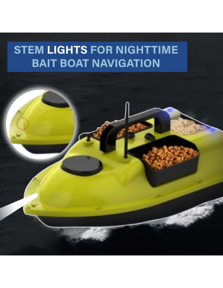 Barco de Cebo RC SINJEE con GPS 2kg y Doble Batería