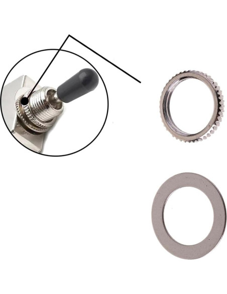 Juego de Tuerca y Arandela M12 para Interruptor de Guitarra