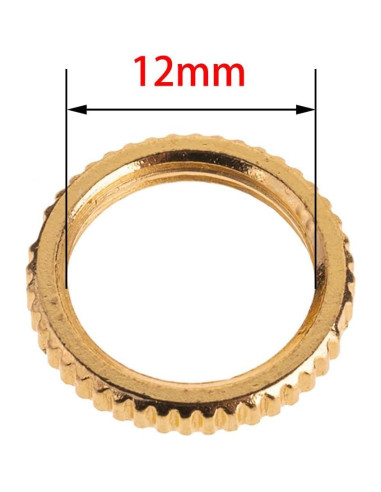 Juego de Tuerca y Arandela M12 para Interruptor de Guitarra