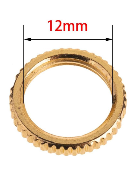 Juego de Tuerca y Arandela M12 para Interruptor de Guitarra