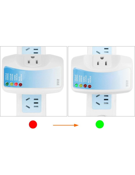 Protector de Voltaje QWORK 2-Pack 1400W para Electrodomésticos