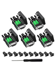 Conector DB9 Hembra RS232 YIOVVOM 5 PCS Adaptador Sin Soldadura