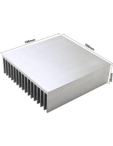 Disipador de Calor de Aluminio 100x100x30mm Jeteokar