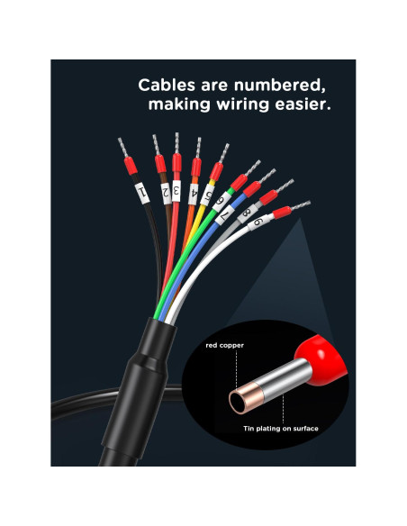 Conector DB9 hembra a cable pelado 1.5m JUXIN RS232