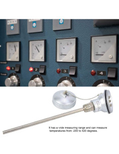 Cabezal de Termopar PT100 YWBL-WH 200mm Acero Inoxidable 2