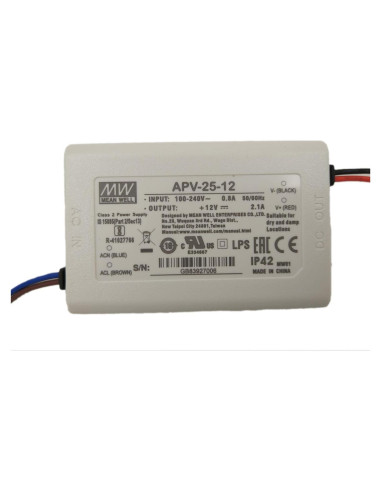 Fuente de Alimentación Mean Well APV-25-12 12V 2.1A 25W