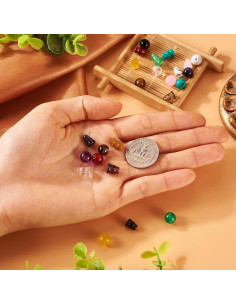 Cuentas Guru de 3 Agujeros Craftdady - 12 Estilos de Piedras Preciosas 2