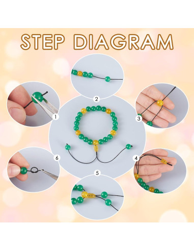 Cuentas Guru de 3 Agujeros Craftdady - 12 Estilos de Piedras Preciosas