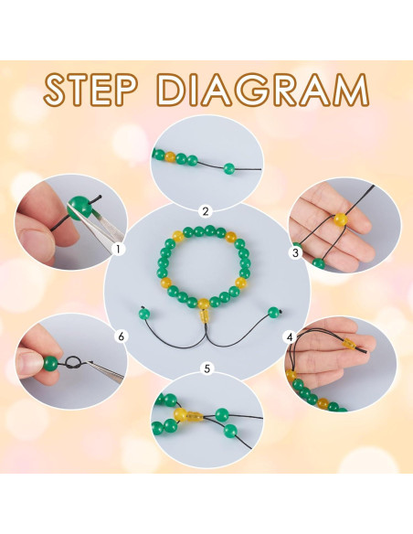 Cuentas Guru de 3 Agujeros Craftdady - 12 Estilos de Piedras Preciosas