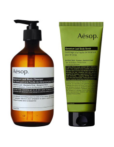 Limpiador y Exfoliante Corporal Aesop Hoja de Geranio 478ml + 175ml