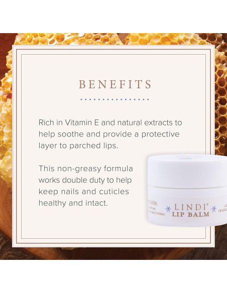 Bálsamo Labial Lindi Skin 7.4 ml - Hidratante con Vitamina E