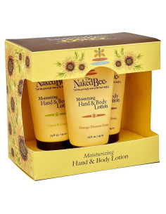 Loción Hidratante para Manos y Cuerpo La Abeja Desnuda - 3 Pack