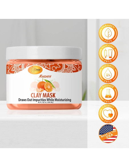 Mascarilla de Arcilla Mandarina SPA REDI 453.6 g - Hidratante Mascarilla de Arcilla Mandarina SPA REDI 453.6 g - Hidratante