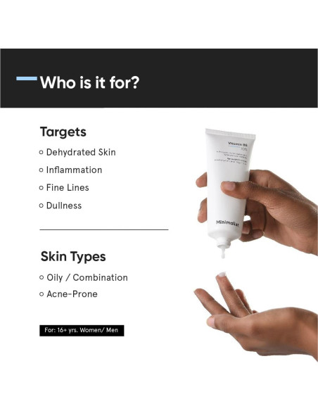 Hidratante Facial Minimalista B5 10% Sin Aceite 50g