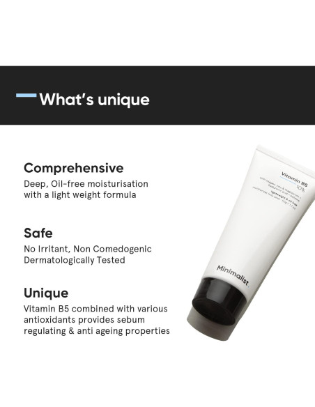 Hidratante Facial Minimalista B5 10% Sin Aceite 50g