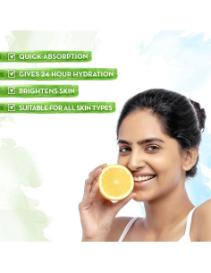 Gel Hidratante Ultra Ligero Mamaearth 200ml Vitamina C Aloe Vera 2