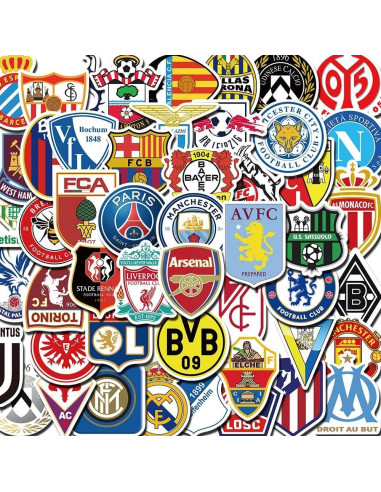 200 Stickers de Fútbol Homiego Impermeables para Hydroflask