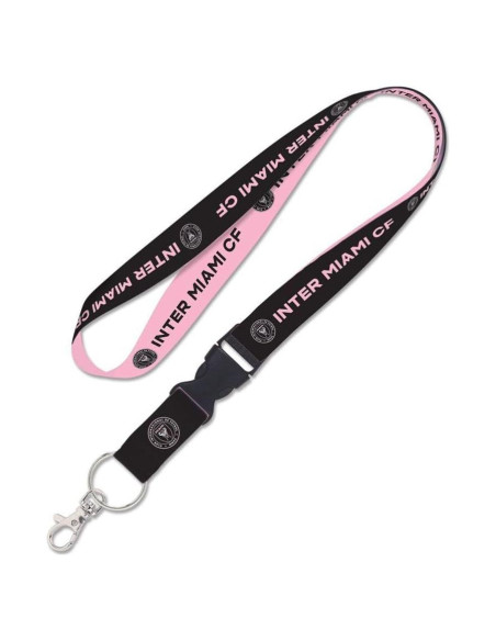 Lanyard WinCraft Inter Miami CF con hebilla desmontable 2.54 cm