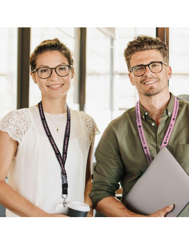 Lanyard WinCraft Inter Miami CF con hebilla desmontable 2.54 cm