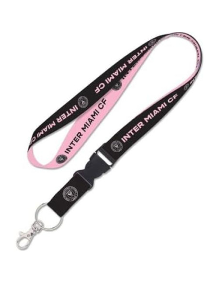 Lanyard WinCraft Inter Miami CF con hebilla desmontable 2.54 cm