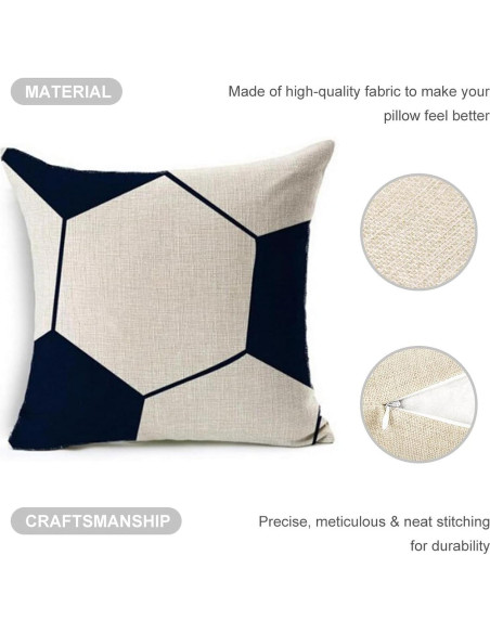 Funda de Cojín Decorativa Andreannie 45x45 cm Deporte Voleibol