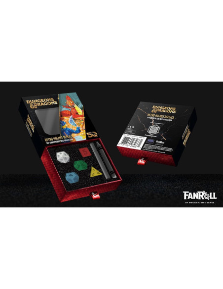 Dungeons & Dragons 50 Aniversario Set de Dados Retro FanRoll