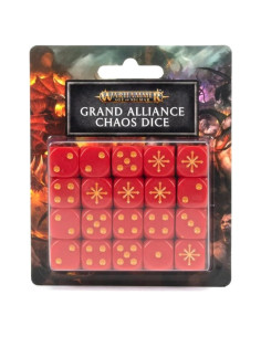 Dados Warhammer Age of Sigmar Caos 20 piezas 16mm