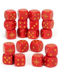 Dados Warhammer Age of Sigmar Caos 20 piezas 16mm 2
