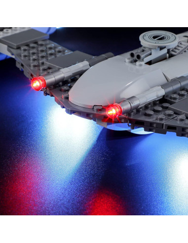 Kit de Iluminación LED BRIKSMAX para LEGO 75325 N-1 Starfighter
