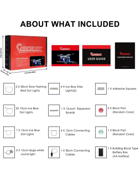 Kit de Iluminación LED BRIKSMAX para LEGO 75325 N-1 Starfighter