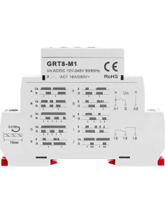 Relé de Tiempo Multifuncional GEYA GRT8-M1 16A AC/DC 12V-240V 2