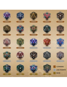 Dado D20 Misterioso Norse Foundry 1ra Edición 25mm RPG 2