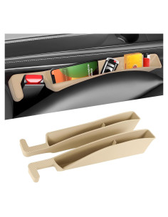 Organizador de Espacio entre Asientos de Coche Ongfuwu 2PCS Beige