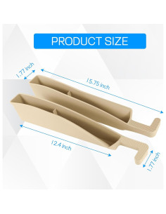 Organizador de Espacio entre Asientos de Coche Ongfuwu 2PCS Beige 2