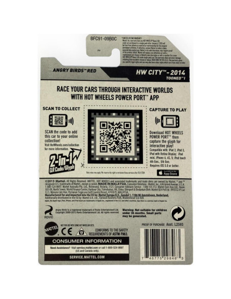 Hot Wheels Angry Birds Ciudad 82/250 Rojo Escala 1:64 Hot Wheels Angry Birds Ciudad 82/250 Rojo Escala 1:64