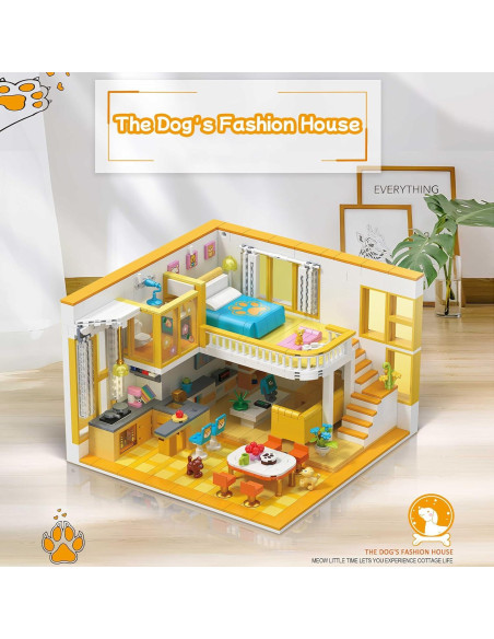 Conjunto de Bloques de Construcción Hallisun Apartamento Amarillo 1048 PCS