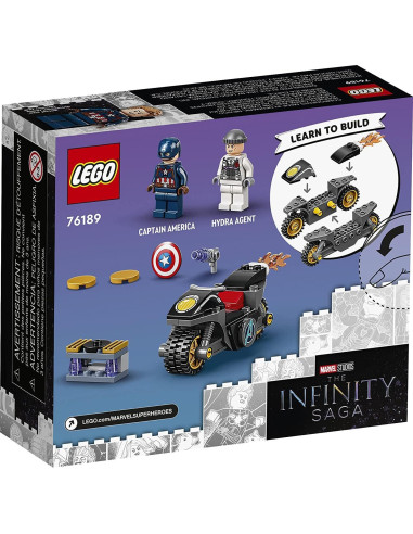LEGO Marvel Capitán América y Enfrentamiento con Hydra 76189 - 49 Piezas