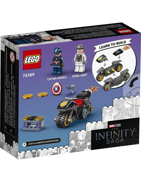 LEGO Marvel Capitán América y Enfrentamiento con Hydra 76189 - 49 Piezas