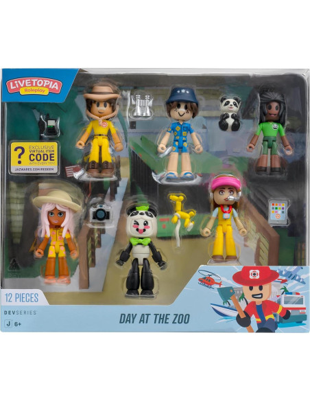 Paquete de Día en el Zoológico Livetopia - 6 Figuras 6.99 cm