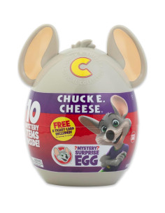 Huevo Misterioso Chuck E. Cheese con 10 Sorpresas y 500 E-Tickets 2