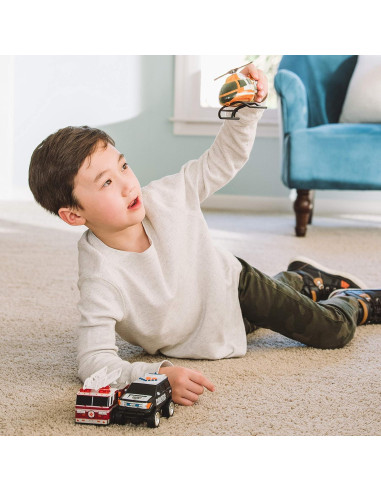 Paquete de 3 Vehículos de Rescate Sunny Days - Luces y Sonidos